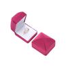 1Pc Jewelry Case Solid Color Wedding Fashion Velvet Storage Organizer Showcase Ring Box Engagement Gift