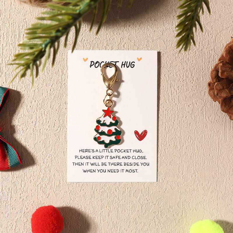 1 шт. Эмалированная декоративная клипса для рюкзака для ключей, для вечеринки, из сплава, подвески для сумки, рождественский брелок, подарки, кошелек для хранения, эстетика