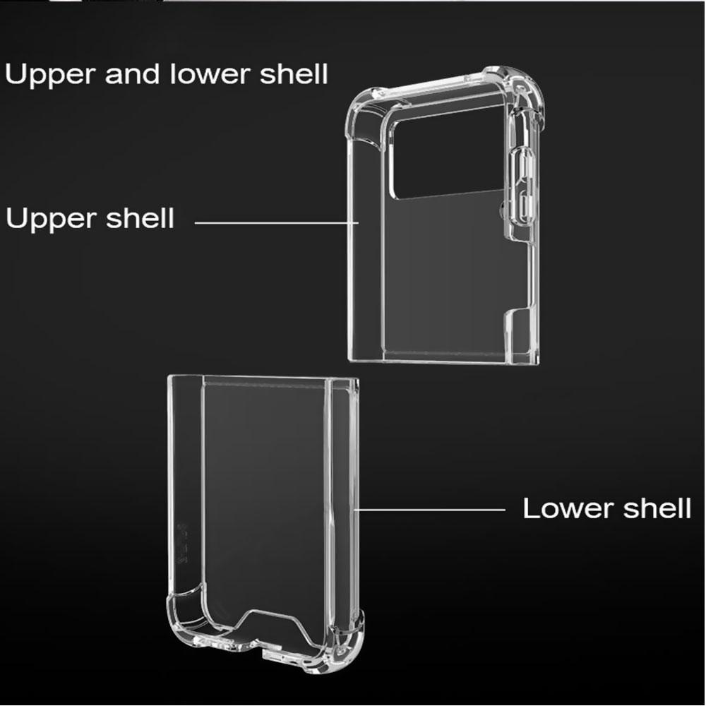 Роскошный чехол с бабочкой и цветком для Samsung Galaxy Z Flip 3 4 5g Funda Z Flip3, прозрачный жесткий противоударный чехол для ПК, чехол для телефона