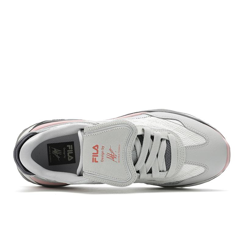 Fila KM2 Многослойная обувь 2-го поколения Модная Личность Трендовая Универсальная Удобная Спортивная Низкий верх Повседневная обувь Женские кроссовки F12W513102FPP