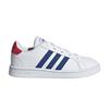 Adidas Grand Court Big Kid Белые королевские синие детские кроссовки Cloud-White Vivid-Red GX5742