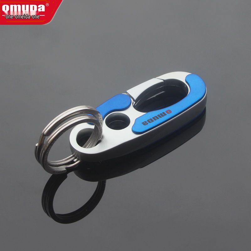 Omeida Мужской цельнометаллический брелок для ключей с двойными кольцами