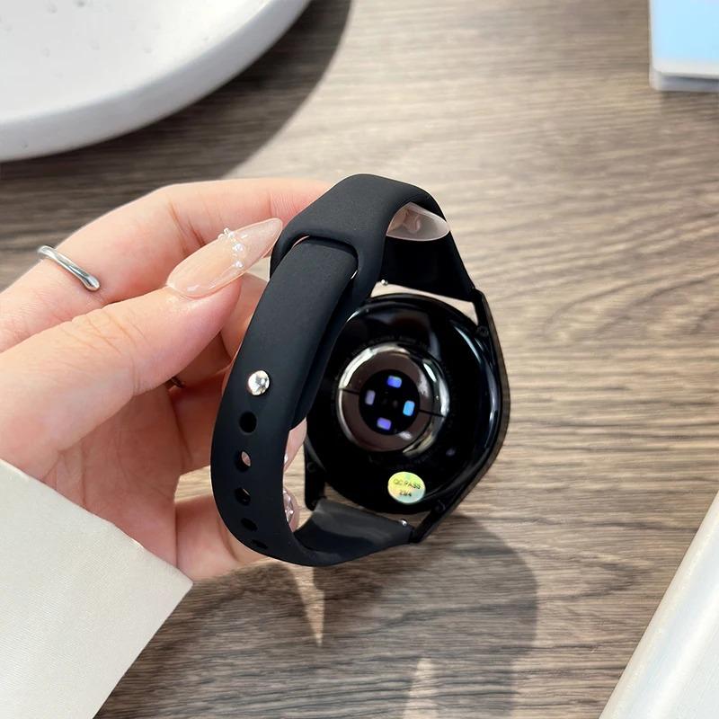 18mm 20mm 22mm Slim Strap For Samsung Galaxy Watch 7/6/5/pro/4 Silicone Bracelet Huawei Watch GT 4-2e-3-3 Pro 46mm Xiaomi Watchbands