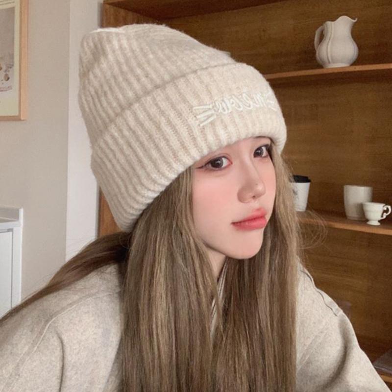 Autumn And Winter Pile Hat Fashion Wool Knitted Hat Loose Large Head Circumference Show Face Small Versatile Casual Cold Hat