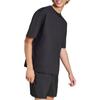 adidas Мужская футболка Essentials Loose Fit с тремя полосками и логотипом, черная JF3615