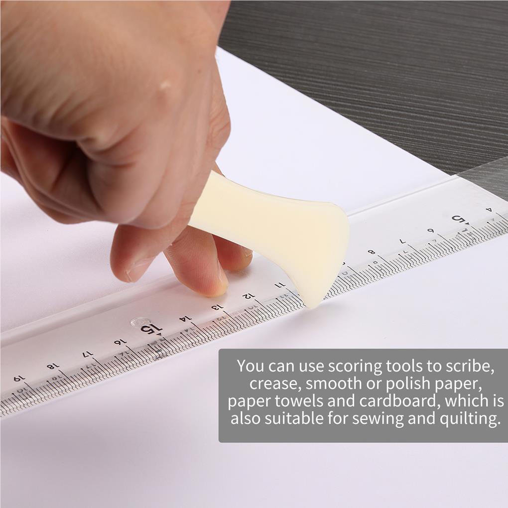 2 шт. Папка для бумаги Многофункциональный инструмент для биговки Простой в использовании Инструмент для фальцовки Изготовление карт Книжный переплет Кожаные изделия