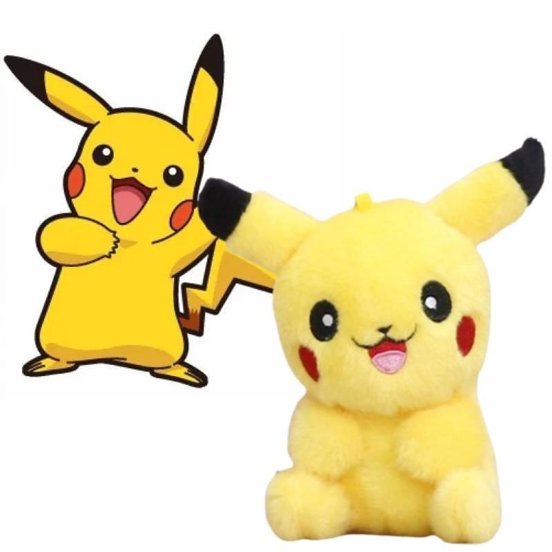 Adorable And Cute Long-haired Pikachu Plush Toy Keychain Soft And Cuddly Charm