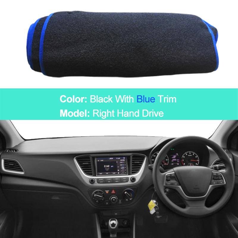 For Hyundai Accent HC / Solaris 2 2017 2018 LHD RHD Car Auto Dashboard Cover Carpet Cape Dashmat Protector Pad