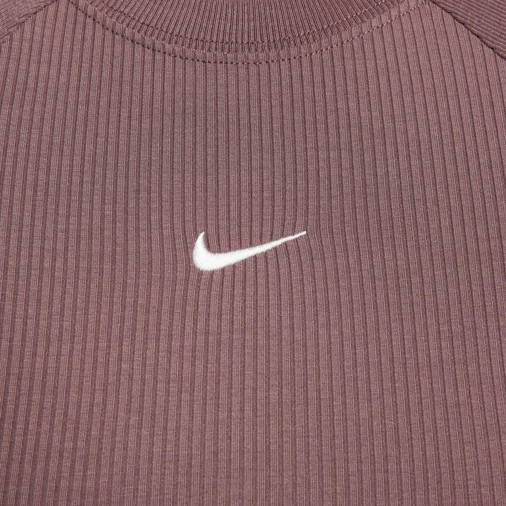 Nike Женский пуловер с круглым вырезом, универсальная футболка с длинным рукавом реглан, топ IF0237502