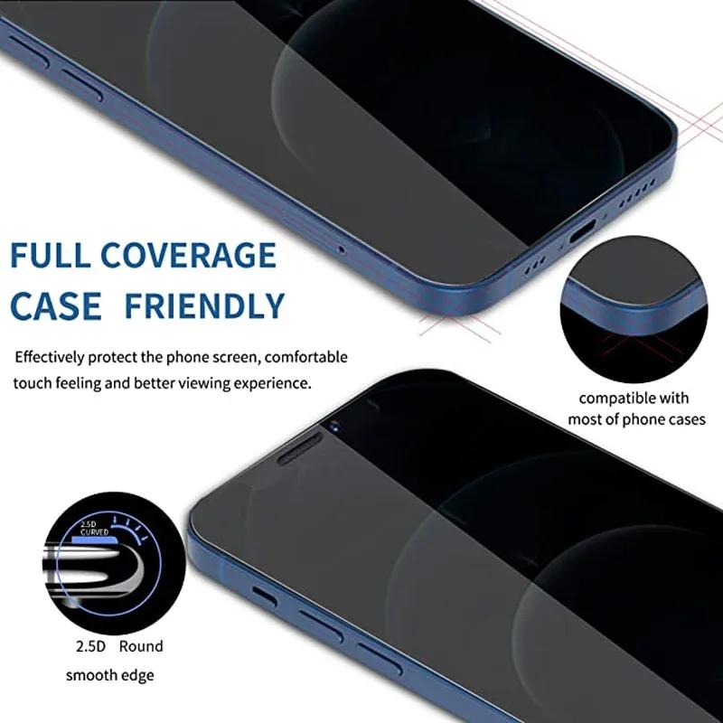 Защитное стекло для экрана с защитой от подглядывания, 3 шт. для vivo v21 v21e y35 y33s y52 y53s y55 y75 y76 y76s iqoo pro 5g