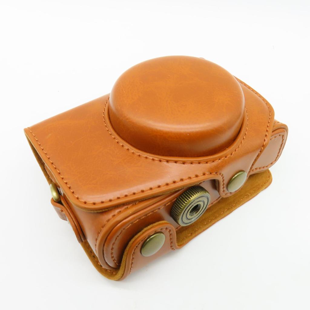 Чехол для цифровой камеры из синтетической кожи Совместим с Canon PowerShot SX740 HS SX730 Powershot SX740HS SX730HS Защита при хранении Крышка объектива Плечо