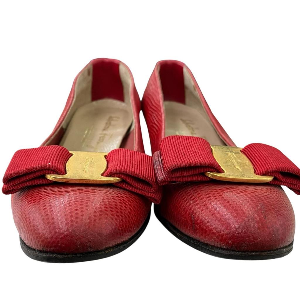 Б/У 186000 Текущий товар Salvatore Ferragamo Salvatore Ferragamo Туфли 22.5см 22.5см Красные Женские