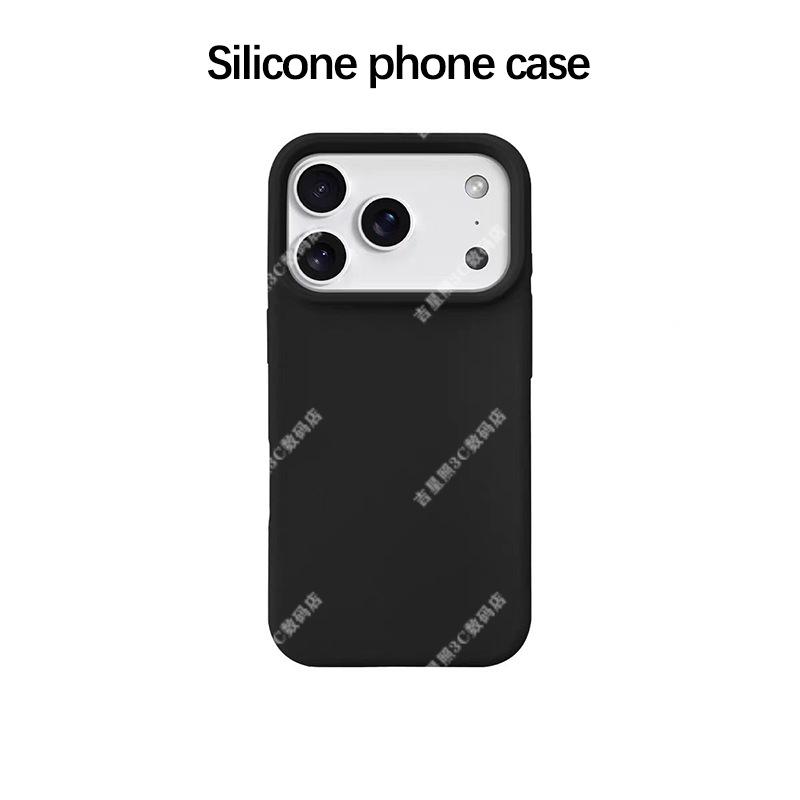 Высококачественный чехол из жидкого силикона для iPhone 13, 14, 15, 16, 17 Pro Max - Женская версия
