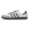 adidas Оригинальные кроссовки Samba Low top для скейтбординга, унисекс, черные с белым, IG1024(Команда22-самба)