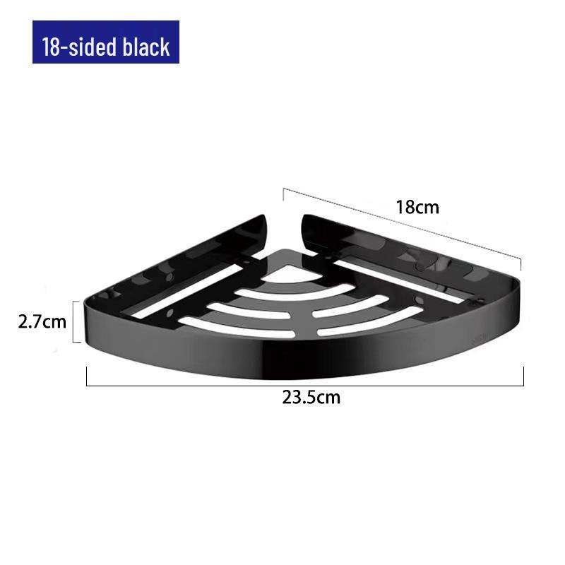 Угловая полка из нержавеющей стали 304 без сверления для настенного хранения в ванной комнате и отеле