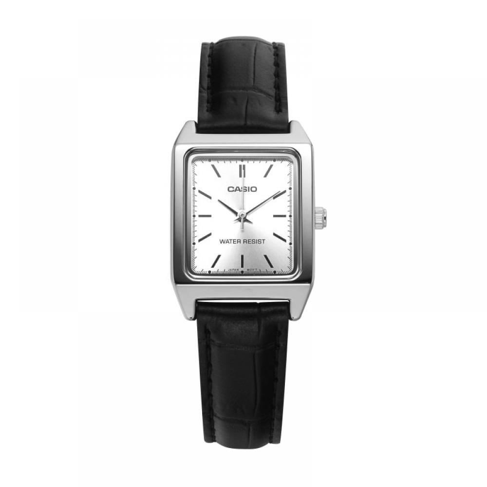 CaSio Ltp V007l 7e1udf Ltp V007l 7e1 Аналоговые квадратные Sat студенческие женские часы S из кожи