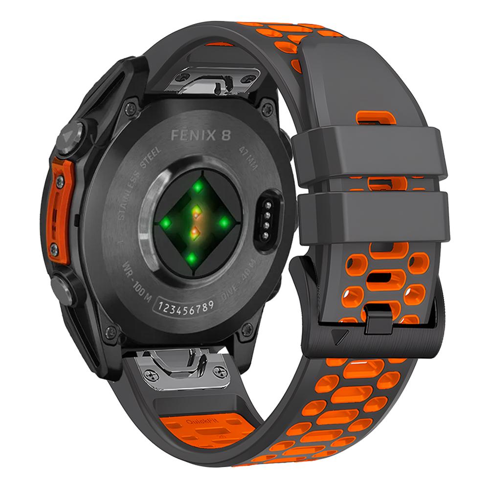 Breathable Sport Silicone Band For Garmin Fenix E 8 47mm 51mm 7 7X Bracelet For Garmin Enduro 3 QuickFit 26mm 22mm Watch Strap
