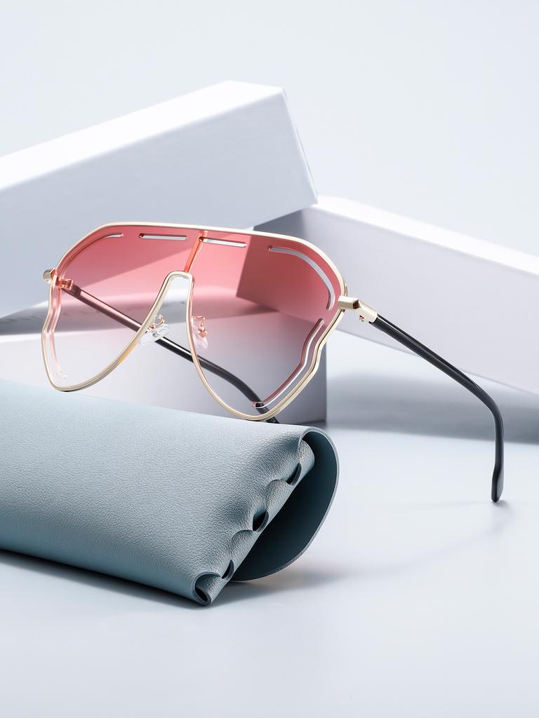 Цельные полые солнцезащитные очки Солнцезащитные очки Модные солнцезащитные очки для женщин