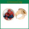 Stone Spiderman Time Adjustable Ring Avengers Gold Plated Jewelry Fashion