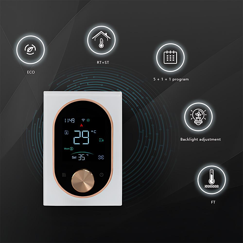 Умный термостат для домашней воды, электрического отопления, водяного газового котла, термостат переменного тока с цифровым VA
