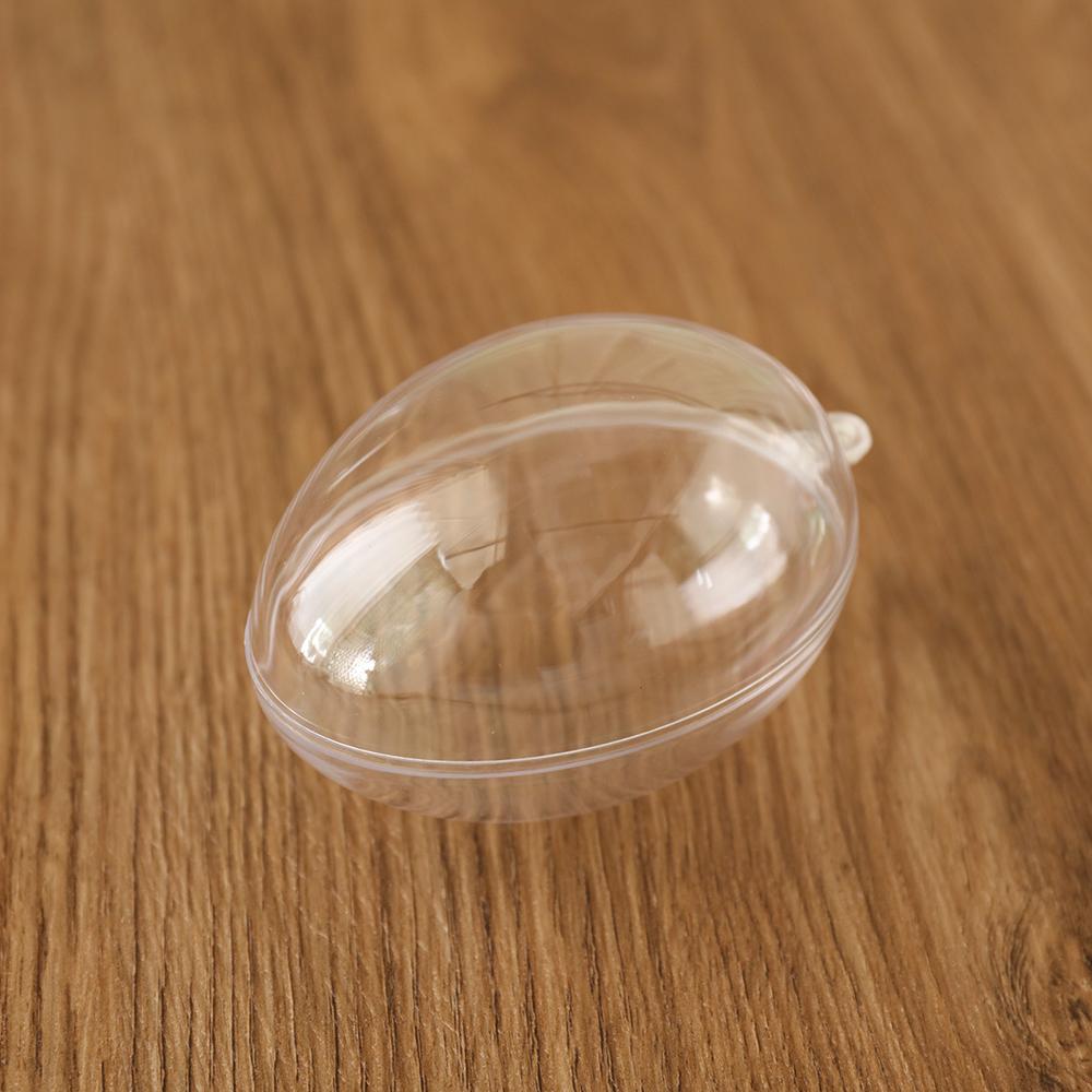 Fillable Plastic Ornaments Easter Decoration Candy Box Transparent Easter Egg Transparent Balls