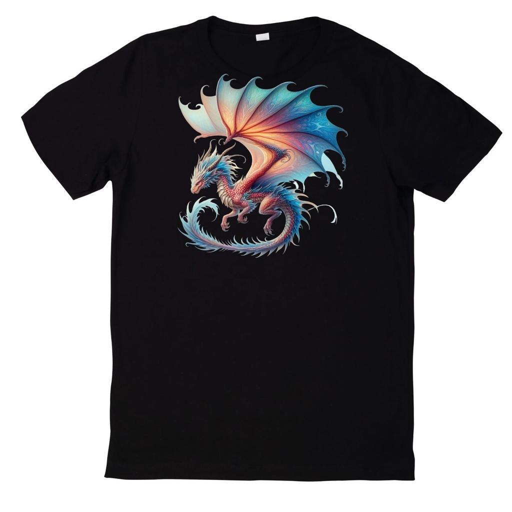 T-Shirt Fantasy Drachen Magischer Drache Motiv Baumwolle