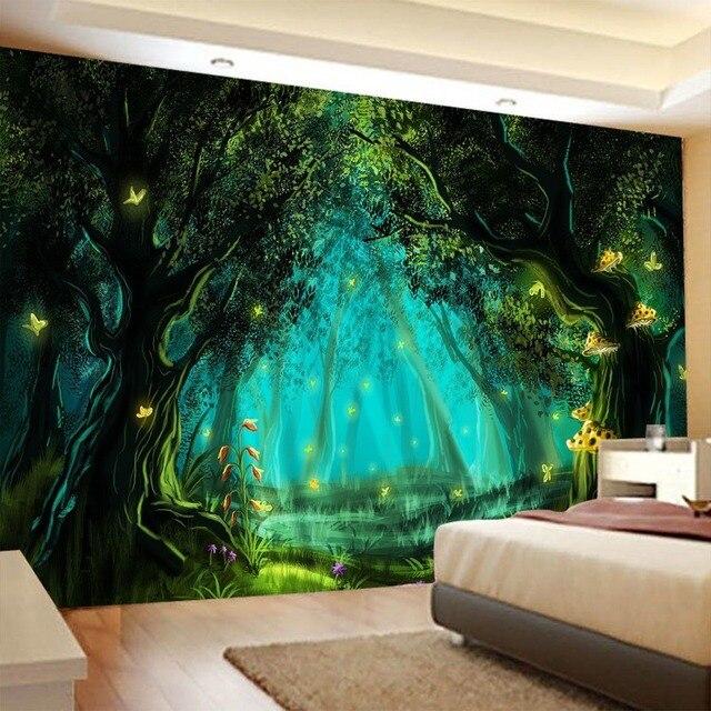 Пейзаж Лесная серия гобелен для украшения стены настенная ткань для дома, спальни, прикроватная фоновая ткань, художественная настенная ткань, живопись