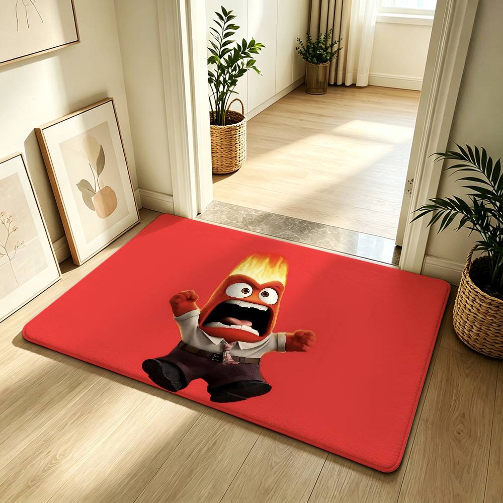 Cute I-inside Out Carpet Bathroom Anti-slip Mat Door Mat Home Decoration Mat Entrance Door Mat Scratch-resistant Door Mat