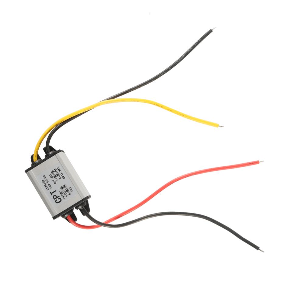 Преобразователь 12 В в 6 В, автомобильный понижающий преобразователь, регулятор напряжения 3A, 18 Вт, водонепроницаемый высокоэффективный понижающий модуль напряжения, источник питания