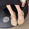 Высокоподошвенные увеличивающие рост Birkenstocks Новогодние осенние с юбками Mary Jane туфли-лодочки Doudou shoes