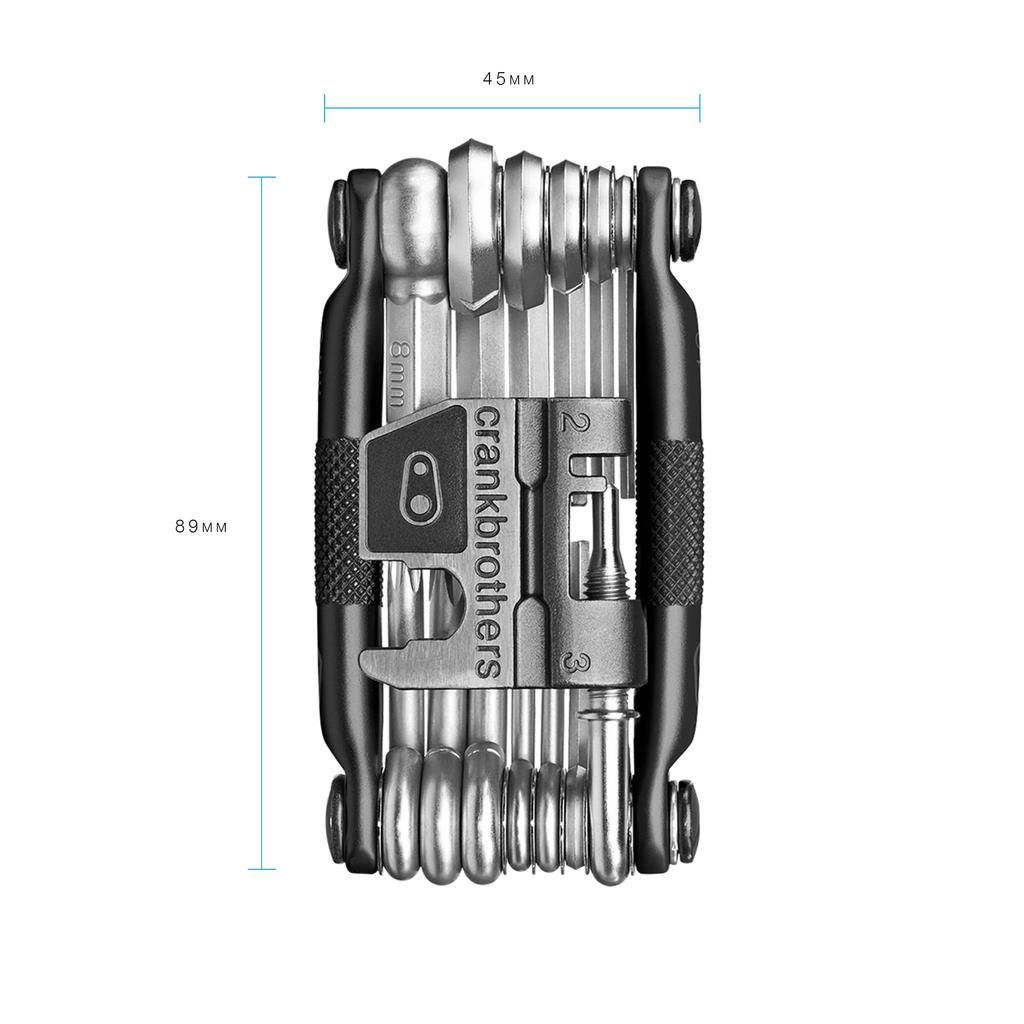 CRANK BROTHERS Велосипедный портативный инструмент Midnight MULTI-19 (19 функций, издание)