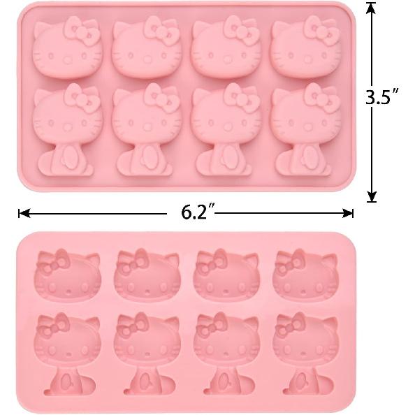 Силиконовые формы Hello Kitty, Маленькая форма для льда, Форма для шоколада для Сахарной флористики, Украшение для торта на день рождения, Мастика, Конфеты Шоколад Топпер для кекса