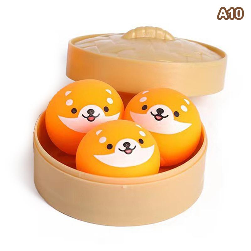 Гигантские пельмени Сквиши Игрушки для снятия тревоги Фиджет-игрушка Симуляция еды Паровой пирожок с начинкой Мягкое сжимание Тесто-игрушка для снятия стресса