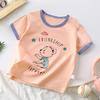 2025 Children's Pure Cotton Cartoon Short-Sleeve T-Shirts for Boys & Girls - Korean Style Summer Tops