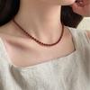 Красное бусинное ожерелье Ankela для женщин, Легкая роскошь, Новый китайский стиль, Шикарный и универсальный браслет-цепочка на ключицу