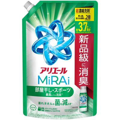 Ariel MiRAi Laundry для сушки в помещении и спорта 1170 г Стиральный порошок, Ультраконцентрированный Компактный, Использование, Заправка, [Большой объем]