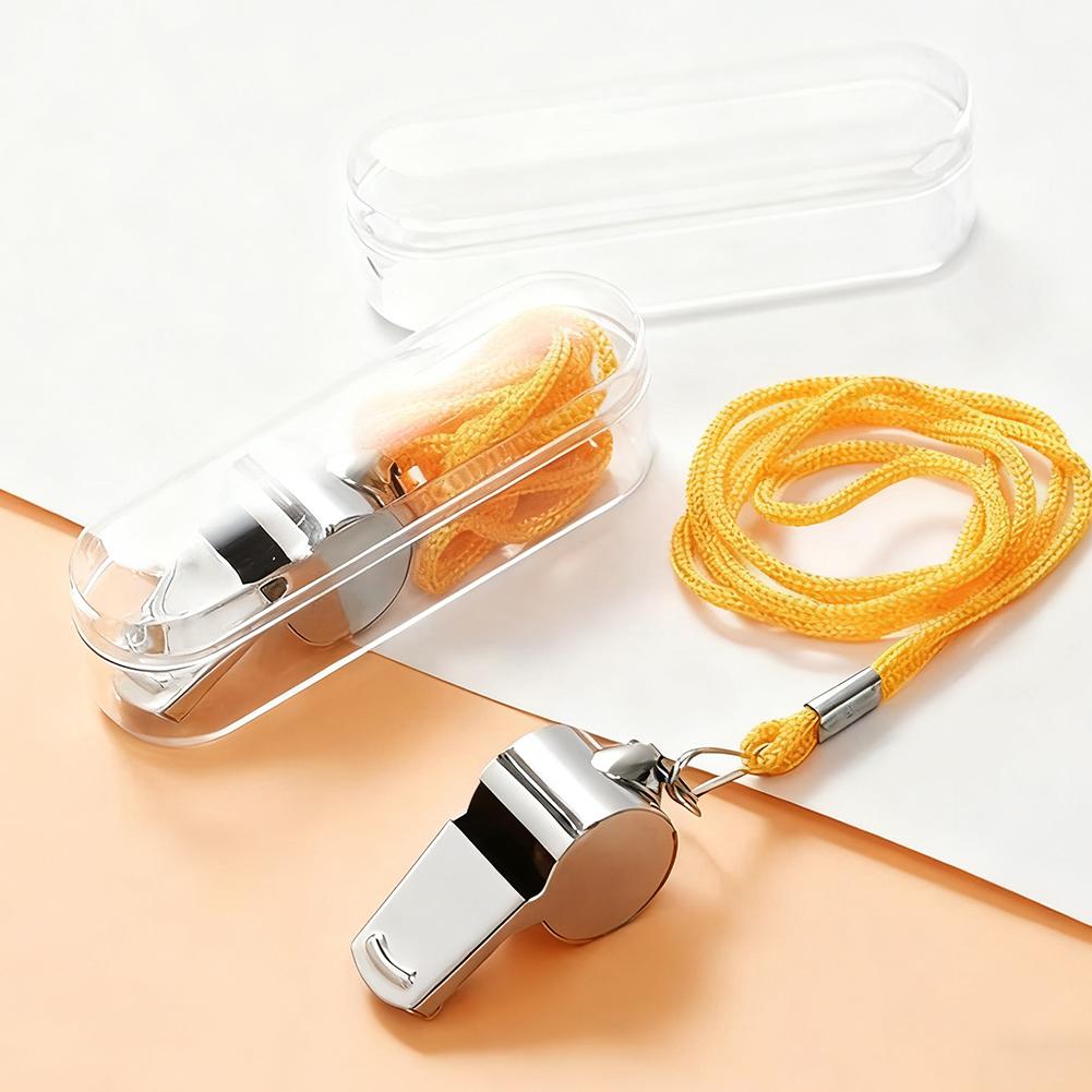 Whistle for Coaches, 1/5/10PCS Metal Whistles for Adults with Lanyard, Loud Sport Whistle for Referee Teacher Police Soccer Gym
