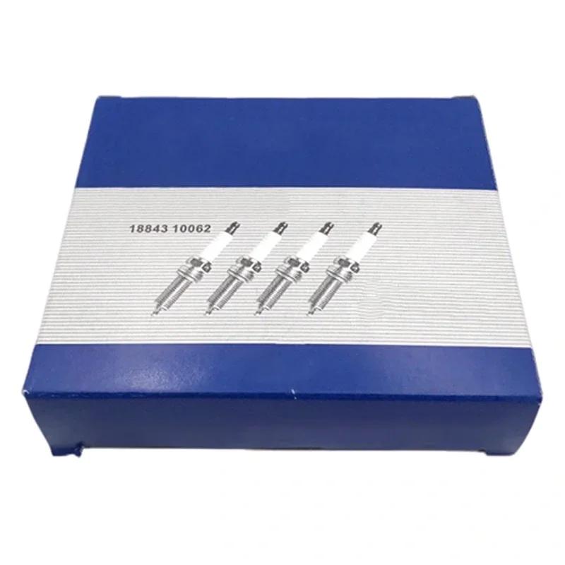 4/6 шт свечей зажигания 18843-10062 LKR6D10E для Kia Hyundai Accent Picanto I30 Rio Morning 1884310062 детали автоматического зажигания LKR6D-10E