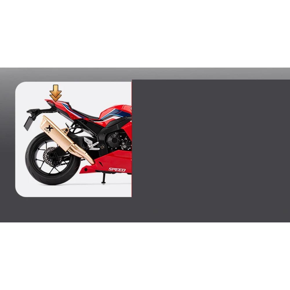1/9 Модель мотоцикла Honda CBR1000RR-R из сплава, литой металл, звук и свет, детская игрушка на день рождения, автомобиль, мотоцикл, подарки