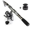 Fishing Rod Combo with Telescopic Fishing Pole Spinning Reels Fishing Bag Lure Line Sets Accessories