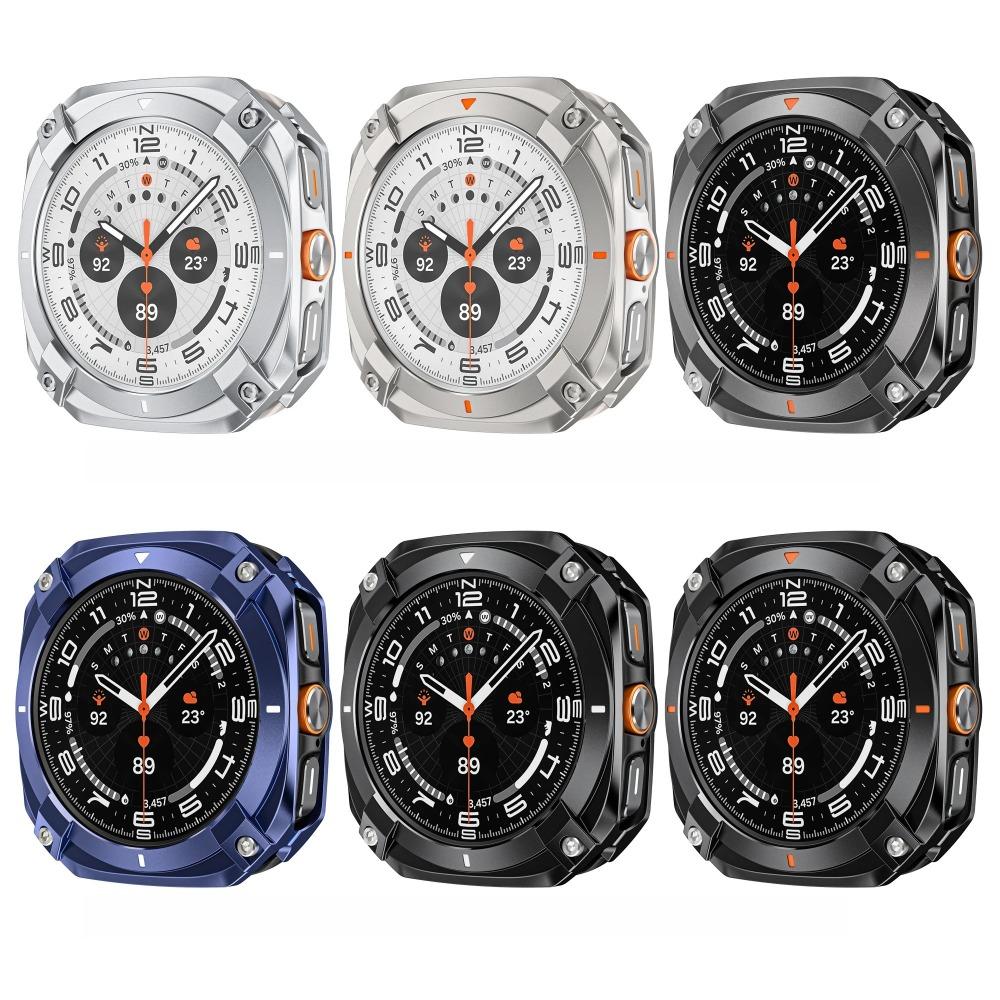 Роскошный алюминиевый чехол Armor для Samsung Galaxy Watch Ultra 47 мм Металлическая крышка Защитное стекло для экрана для Samsung Galaxy 7 Ultra 47