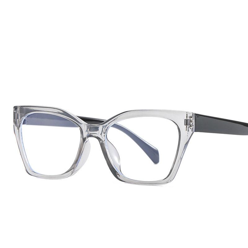 Ретро анти-синий свет женские очки кошачий глаз оправа бренд дизайнер плоское зеркало компьютерные очки