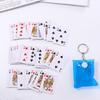 Key Chain Keyholder Board Game Bag Pendant Small Key Rings Mini Poker Playing Cards Poker Keychain