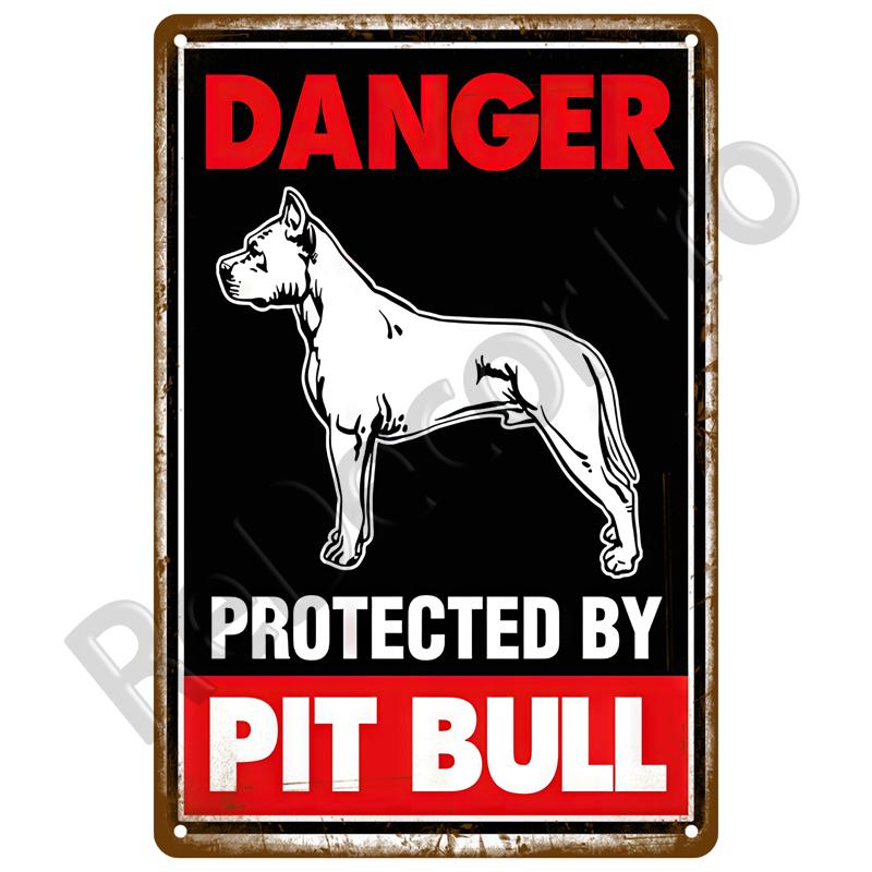 Metal Sign Decorative Wall Plate Art Beware Plaque Metal Vintage Decor Accessories Warning Danger Tin Sign Poster Caution Beware