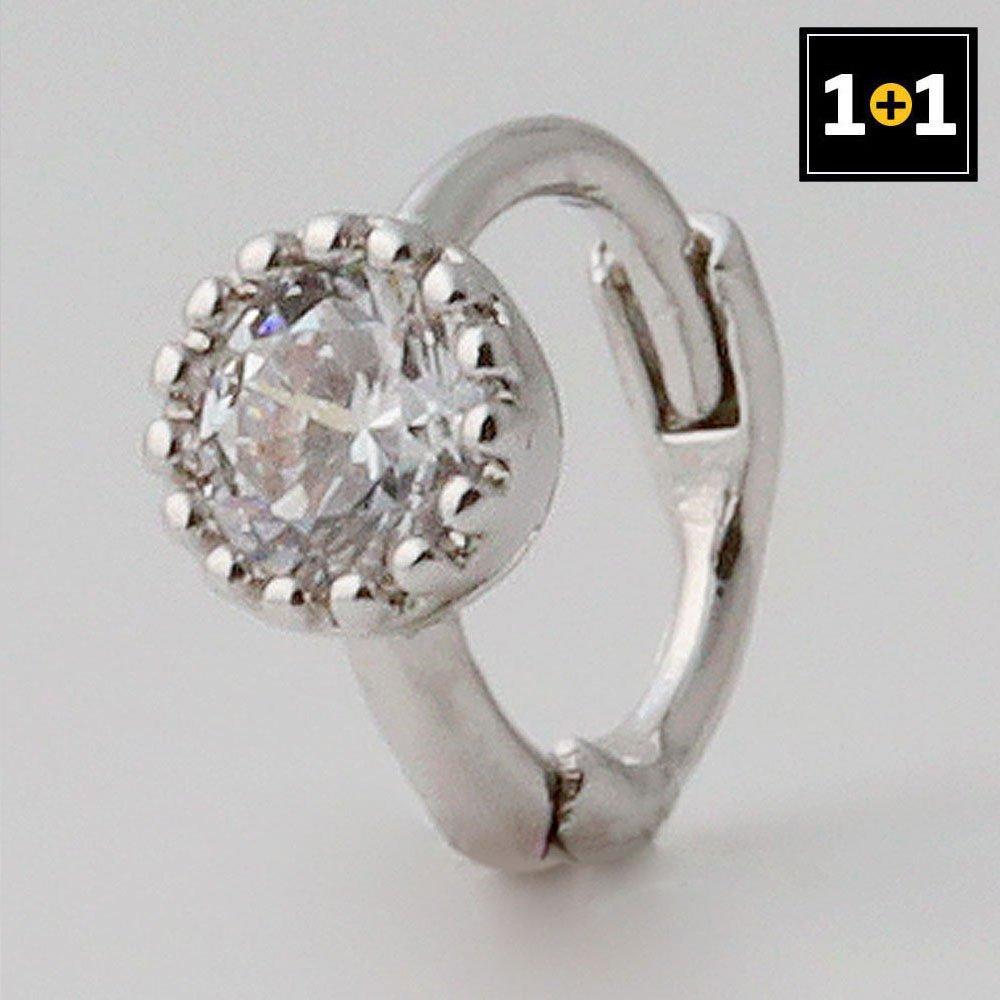 (1+1) Fashion Circle Ring Piercing One Side Sale
