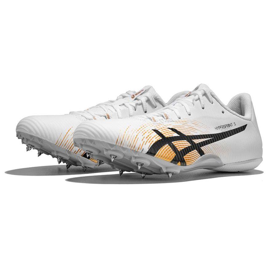 Asics Hyper Sprint 8 Удобные Простые Прочные Дышащие Кроссовки с низким верхом Унисекс Белый Черный 1093A200-101
