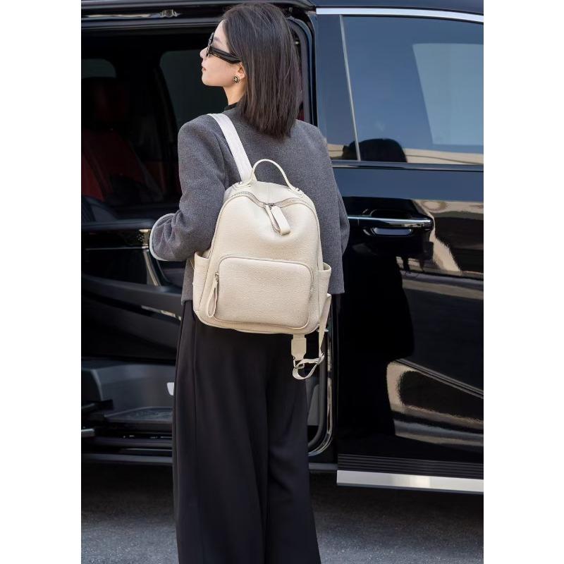 Top Layer Leather Backpack Female Backpack Isn Bookish Schoolbag Travel Backpack Computer Bag Female