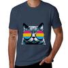 Pansexual Cat With Sunglasses Tshirt Plus Size Nonshrink Tshirt