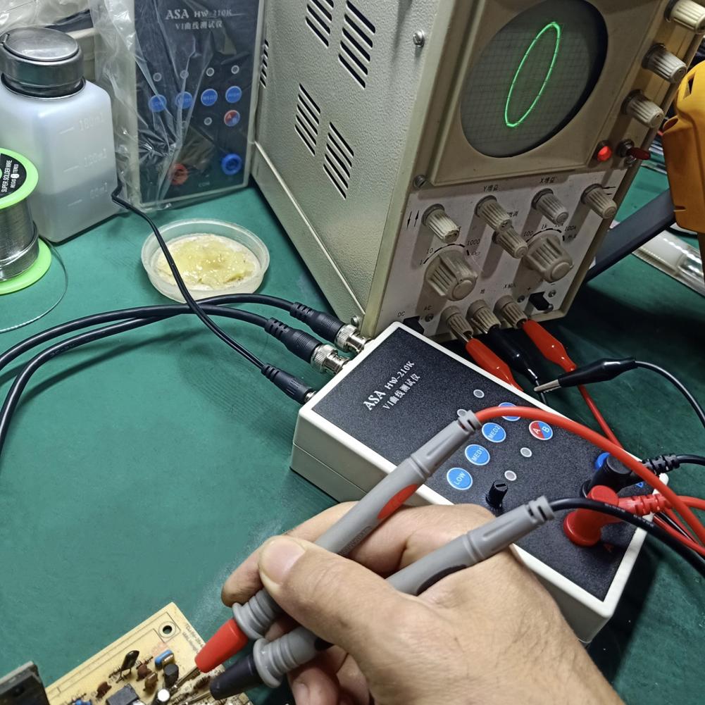 HW-210K Портативный двухканальный тестер кривой VI, печатная плата, онлайн-обнаружение, тестер ASA 4