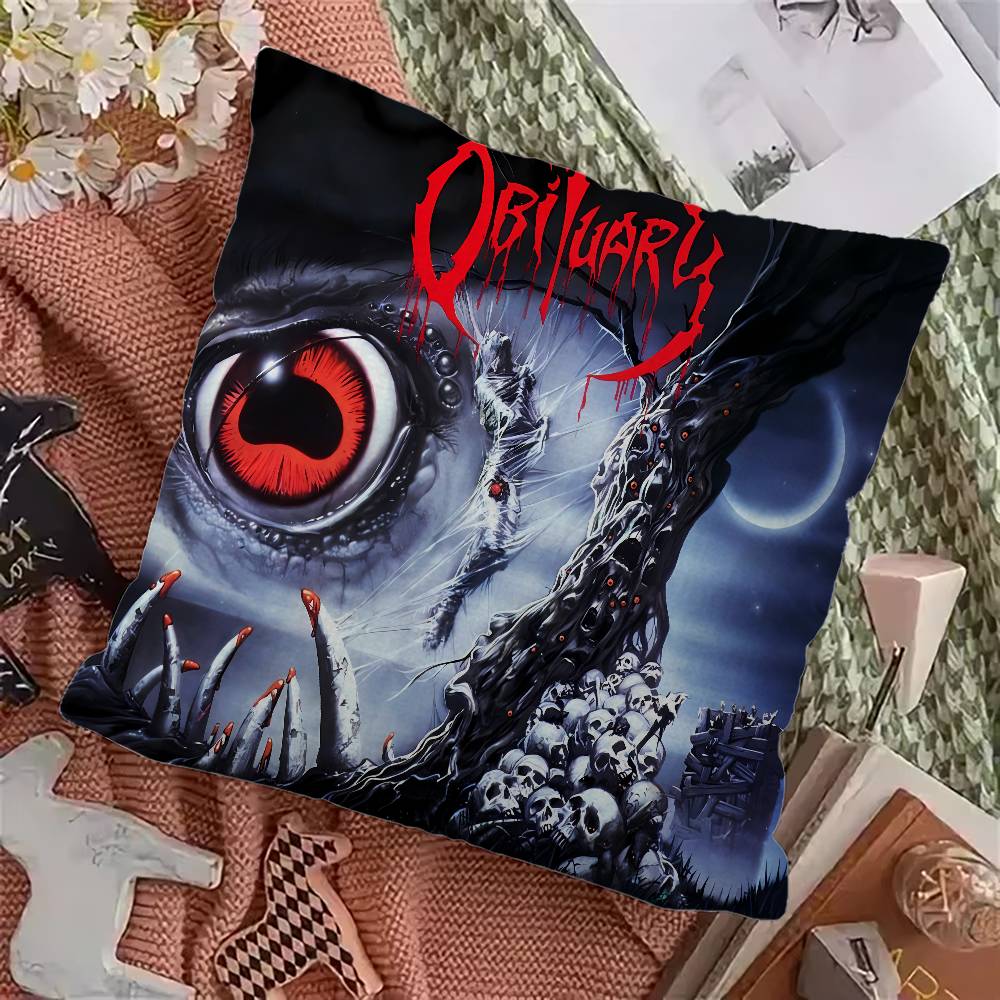 Хеви-метал группа - Напалмы Смерти Наволочки Мультяшный Декоративный Диван Домашний Двусторонняя печать Короткий плюш Милый Чехол для подушки